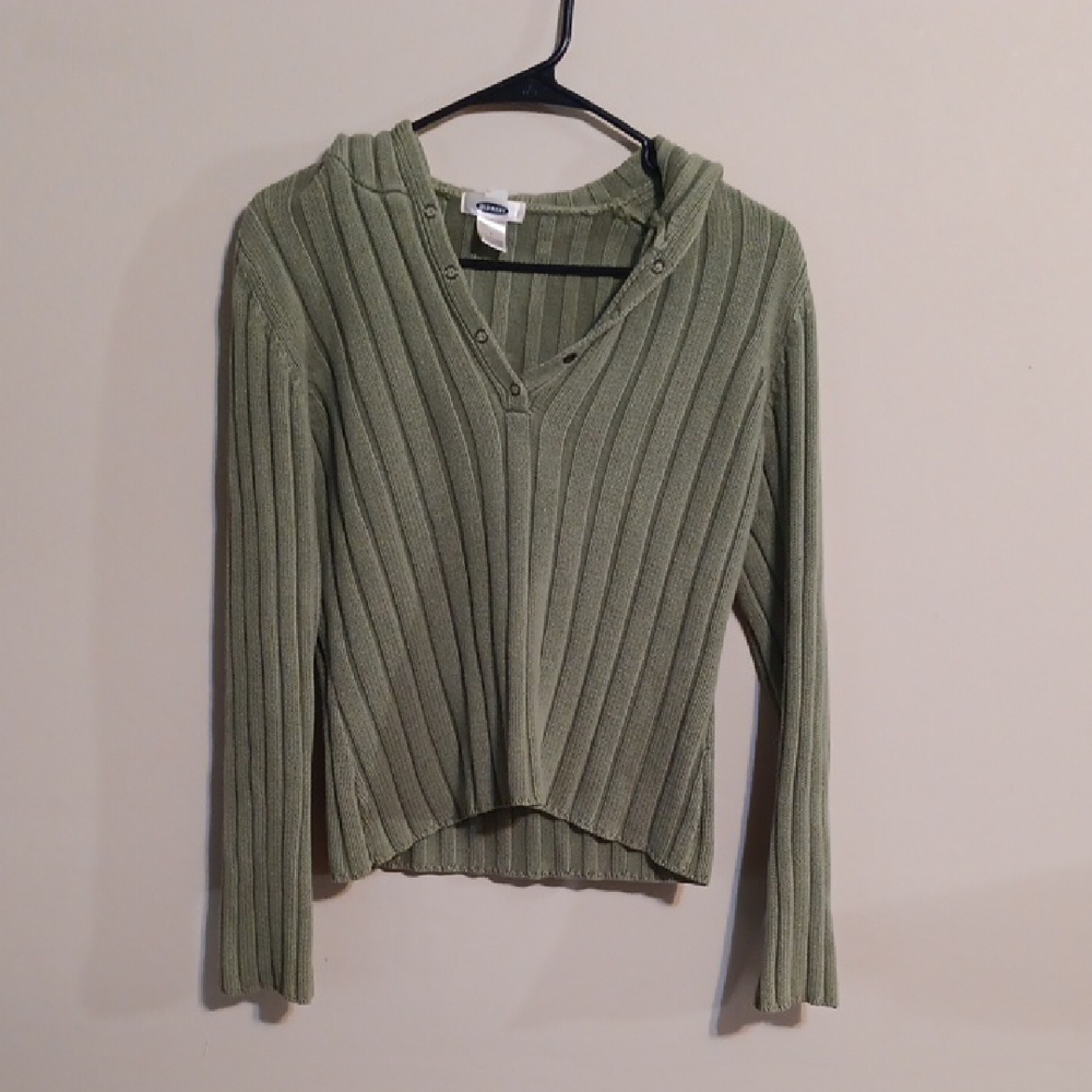 Old Navy Sage V-Neck Ribbed Sweater